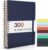Forvencer Lined Spiral Journal Notebook with 300 Numbered Pages, B5 College Ruled Thick Journals for Writing with 100GSM Paper, Hardcover Notebooks with Contents for Work, School, Women, Men, Navy