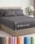 Extra Deep Queen Sheet Set – 6 Piece Breathable and Cooling Sheets – Hotel Luxury Bedding for Women, Men, Kids & Teens – Easy & Secure Fit – Soft, Wrinkle Free and Comfy – Extra Deep Pockets – Grey