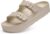 Goosecret Women’s Platform Sandals with Arch Support, Chunky Lightweight Foam Slip on Slides, Comfortable Summer Beach Sandals with Adjustable Buckle