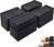 ANNKUT Rectangle Bed Risers, 3 Inch Heavy Duty Adjustable Furniture Risers for Bed Sofa Table and Couch Lift，Support Up to 1,300 Lbs (4 Pack-Black)