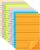 (9 Pack) BOKUGE Lined Sticky Notes 4×6 in, Strong Adhesive Self Stick Note Pads, Sticky Notes with Lines, 9 Colorful Options, Perfect for Office, Classroom, Task Reminders, Smooth Writing