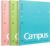 KOKUYO Spiral Notebook, 3 Pack Campus 10-1/2″ x 8″ Subject Notebooks with College Ruled, 80 Sheets, Pink Blue Green 3 Holes School Spiral Journal for Work Study Note Taking (WSG-SU-400G1×3)