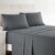 Clara Clark Full XL Bed Sheet Set – Wrinkle, Fade, Stain Resistant, Deep Pocket Sheets – Luxury Soft Bedding Sheets & Pillowcases, Full XL Charcoal Gray