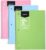 Amazon Basics Wide Ruled Spiral Notebook, For Work and School, 70 Sheets, 8″ x 10.5″, 3 pack, Assorted Pastel Solid Colors