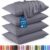 Utopia Bedding Queen Pillow Cases – 4 Pack – Envelope Closure – Soft Brushed Microfiber Fabric – Shrinkage and Fade Resistant Pillow Covers Queen Size 20 X 30 Inches (Queen, Grey)