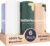 Betterway Bamboo Paper Towels – 6 Rolls, 2 Ply – Plastic Free, Disposable Kitchen Paper Towels – Select Size, Tree Free, Compostable, Strong & Absorbent, No Dyes – PFAS Free