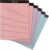 Amazon Basics Wide Ruled Lined Writing Note Pads with Sturdy Back, 8.5″ x 11.75″, Multicolor, 6-Pack, 300 Sheets, Perforated