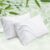 Bedsure White Pillow Cases Set of 2, Cooling Pillow Cases Queen, Rayon Derived from Bamboo Queen Pillowcases, PureWoven Soft Valentines Pillow Covers with Envelope Closure, Gifts, 20×30 Inches