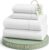 LANE LINEN Eco Friendly 100% Organic Cotton Queen Sheet Set, Soft & Comfy Fully Elasticized 15″ Deep Pocket Bed Sheets, Low Pill Naturally Cooling Machine Wash Sábanas Queen- White Bed Sheets