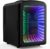 Antarctic Star Mini Compact Refrigerator with Gaming Light, 4L Capacity/6 Cans Portable Mini Fridge, for Bedroom,Car,Office and Dorm, Small Cooler for Cosmetics, Beverage and Food, Black
