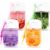 4Pack Hand Sanitizer Spray Keychain, Mini Travel-Size Portable Power Mist Sprayer for Women Teens Kids, Enriched with Mineral Oil & Aloe Vera for Moisturizing (Vanilla, Strawberry, Orange, Lavender)