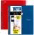 Five Star Spiral Notebook + Study App, 2 Pack, 1 Subject, College Ruled Paper, 100 Sheets, 8-1/2″ x 11″, Pacific Blue, Fire Red (38452)