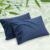 Bedsure Pillow Cases Queen, Cooling Pillow Cases, Rayon Derived from Bamboo Queen Pillowcases Set of 2, PureWoven Silky Soft Bedding Pillow Covers with Envelope Closure, Navy Blue, 20×30 Inches