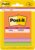 Post-it Super Sticky Notes, 3 Sticky Note Pads, 3 x 3 in., School Supplies for Students, Ideal for Textbooks, Notebooks, Walls and Vertical Surfaces, Energy Boost Collection