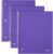Amazon Basics Wide-Ruled Spiral Notebooks with Poly Cover, 8″ x 10.5″, 100 Sheets, Radiant Orchid, 3-Pack