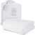 Threadmill Luxury Cotton Blanket for Queen Size Bed | All-Seasons Breathable Oeko TEX 100% Cotton Queen Blanket | Cozy, Soft Fall Thermals fits Full Size Bed, 90×92 inches | White