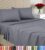 Utopia Bedding Queen Sheet Set, Soft Microfiber 4 Piece Bed Sheets with 15″ Deep Pocket – Easy Care Brushed Microfiber (Queen, Grey)