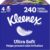 Kleenex Ultra Soft Facial Tissues, 4 Cube Boxes, 60 Tissues per Box, 3-Ply (240 Total), Packaging May Vary