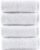Washcloth Linen Set Premium Original Turkish Cotton, Hotel Quality for Maximum Softness & Absorbency Face Towels for Hand, Kitchen & Cleaning (White Washcloths Set)