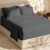Hearth & Harbor Extra Deep Pocket King Size Sets – Fits Mattress 18-24 Inches Deep – Extra Deep Pocket Sheets – 6 Piece King Size – Grey