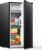 Upstreman 3.2 Cu.Ft Mini Fridge with Freezer, Quiet Efficient Small Fridge, Compact Refrigerator with Adjustable Thermostat, for Dorm, Bedroom, Office, Black-BR321