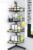 Aitatty Corner Shower Caddy Standing: 4-tier Rustproof Shower Organizer Shelf – Floor Shower Corner Shelf Rack Stand for Bathroom Black