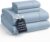 Casa Platino Full Size Sheets, Soft & Cozy Full Bed Sheet Set, Breathable, Pre-Washed, 4-Piece Set, French Blue
