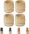 TQVAI Large Bed Risers Heavy Duty, 4″ H(Inner 3″ H), 2200 LBS Loading Capacity, Anti-Fall Edge, 4 Pack Wooden Bed Lifts Risers with Non-Slip Pads for King Queen Twin Full Bed Frame, Original