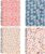 4 Pack Spiral Notebooks 5×7 Inch College Ruled Small Journals Hardcover Floral Cute Note Book for School Supplies Studio Girls Women, Inner Pocket, 80 Sheets/160 Pages