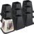DEDU Bed Risers 6 Inch Heavy Duty 9 Pack, Furniture Risers for Sofas Oversized, Bed Furniture Risers with Non-Slip Pad Supports Up to 2200 Lbs for Bed, Couch, Desk, Chair (Black)