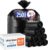 Delxo 30-33 Gallon Trash Bags, 250 Count – Medium Duty Garbage Bags, Thick, Durable & Puncture-Resistant Plastic Bolsas para basura, Perforated Design– Made in USA for Kitchen, Yard, Office (Black)