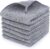 MaopaoBeauty Washcloth Set for Bathroom – Quick Drying – Ultra Soft Microfiber Absorbent Towel for Bath Fitness, Gym, Shower, Hotel, and Spa – 13×13 Inch | Set of 6, Grey