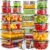 52 PCS Food Storage Containers with Lids Airtight (26 Lids & 26 Containers)- Reusable Plastic Leakproof Meal-Prep Container for Kitchen Storage Organization Microwave/Dishwasher Safe with Labels & Pen