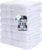 Utopia Towels 6 Pack Medium Bath Towel Set, 24 by 48 Inches, 500 GSM 100% Ring Spun Cotton, Lightweight and Highly Absorbent Quick Drying Premium Towels for Hotel, Spa and Bathroom, White