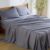 Bedsure King Size Sheets Set, Cooling Sheets for Hot Sleepers, Rayon Derived from Bamboo, PureWoven, Breathable & Soft, Deep Pocket Up to 16 Inches, Hotel Luxury Silky Bedding, Dark Grey