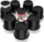 Utopia Bedding Bed Risers 3 Inch – 8 Pack – Round Furniture Risers with Top Anti-Slip Foam with Metal Plate & Bottom Rubber Pads – Bed Risers Heavy Duty for Sofa, Couch & Chair Lifts (Black)