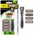 BIC Flex 4 Men’s Refillable 4-Blade Razors with 1 Handle and 4 Cartridges, Pivoting Head and Lubricating Strip for Father’s Day