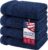 American Veteran Towel, Hand Towels for Bathroom Set of 4, 100% Cotton Turkish Hand Towel Sets, Soft Hand Face Towels, Navy Blue Hand Towels