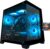 YAWYORE Gaming PC Desktop Computer, AMD Ryzen 7 5700X, GeForce RTX 5060, 32GB DDR4 RAM, 1TB M.2 NVMe SSD, 240 Liquid Cooler, ARGB Fans, WiFi+BT, for Game Design and Office