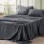 Bedsure California King Sheet Sets – 4 Pieces Soft Cal King Sheets – Breathable & Cooling – Hotel Luxury – Easy Care Polyester Microfiber Bedding for Kids, Women, Men, Dark Grey