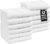 LANE LINEN 12 PC Wash Cloths Bathroom Set -100% Cotton Highly Absorbent Washcloths Bulk, Premium Spa & Hotel Quality Wash Clothes -White