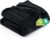 Utopia Bedding Fleece Blanket Queen Size Black (90×90 Inches) Ultra Soft Warm Lightweight Microfiber Breathable Anti-Static Cozy Bed Blanket, All-Season Home Decor Gift for Men & Women