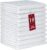 DecorRack 10 Pack 100% Cotton Wash Cloth, Luxurious Soft, 12 x 12 inch Ultra Absorbent, Machine Washable Premium Quality Washcloths, White (10 Pack)
