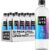 LIFEWTR Premium Purified Water pH Balanced with Electrolytes, 100% recycled plastic bottles, 16.9 Fl Oz Bottles, 500ml (Pack of 12)
