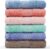 Cleanbear Face-Cloth Washcloths Set,100% Cotton, High Absorbent, 6-Pack 6 Colors, Size13 x13-deep Color