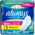 Always Ultra Thin Feminine Pads with Wings for Women, Size 1, Regular Absorbency, Unscented, Up to 100% Leak-Free Protection, 46 Count