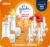 Glade PlugIns Refills Air Freshener Starter Kit, Scented and Essential Oils for Home and Bathroom, Hawaiian Breeze, 4.02 Fl Oz, 2 Warmers + 6 Refills