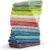 Cleanbear 100% Cotton Washcloths 12 Pack Bath Wash Cloths Facecloths, 13 by 13 Inches Large Bathroom Washcloth Set 12 Assorted Colors (Multi, 12)