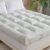 WhatsBedding 5 Inch Memory Foam Mattress Topper Queen Size for Back Pain, Cooling Breathable Bamboo Viscose Air Layer, Soft and Thick Supportive Mattress Topper, 4 Stable Anchor Elastic Straps