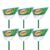 Libman Commercial 205 Large Precision Angle Broom, Steel Handle, 13″ Wide, Green and White (Pack of 6)